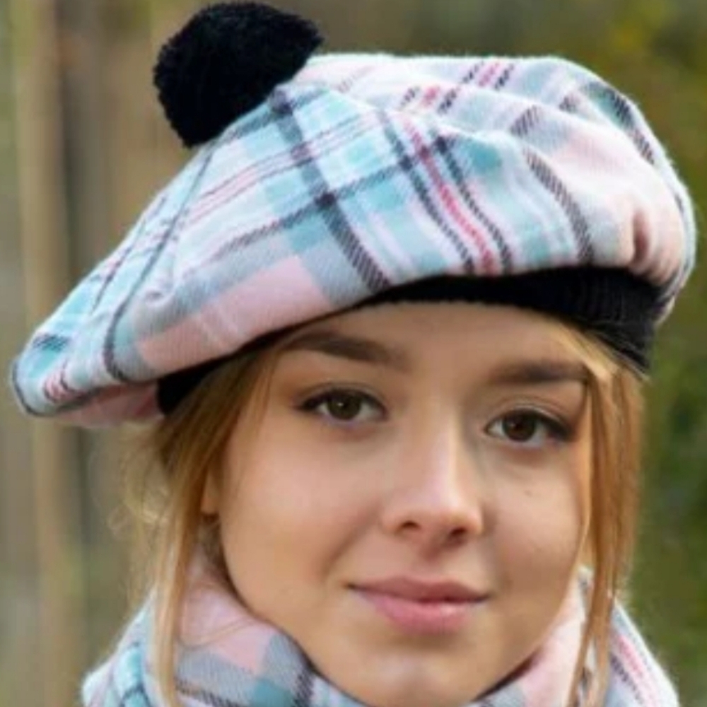 π¬π§Exquisite Lady Diana Princess of Wales Memorial Tartan Tam in Rose - Picture 8 of 8